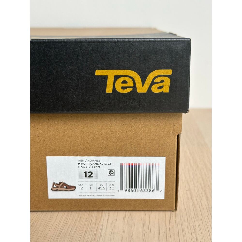 Teva Men's Hurricane XLT3 Closed-Toe Brown Sandal - Size 12M - New - Picture 7 of 7